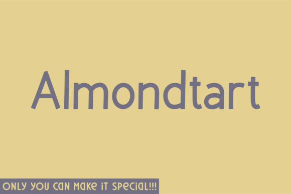Almondtart: A Unique Sans Serif Font for Bold Campaigns