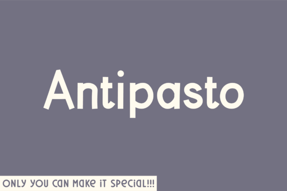 Antipasto: A Natural Sans Serif Font for Editorial Design