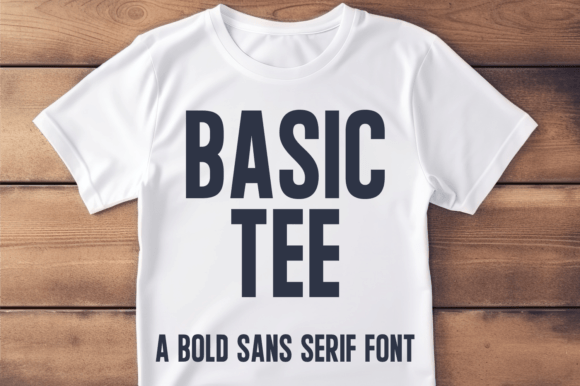 Basic Tee Font: The Minimalist Typeface for Crafters