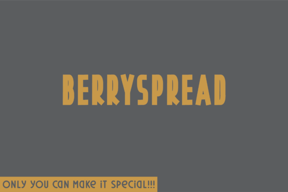 Berryspread: A Natural Sans Serif Typeface for Editorial Design