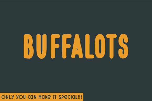 Buffalots: A Unique Sans Serif Typeface for Digital Design