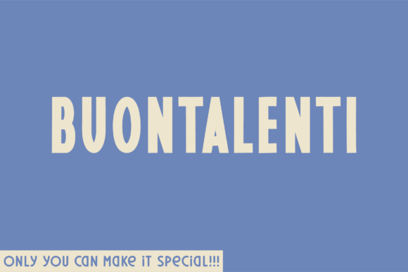 Buontalenti Font: Elevate Your Brand Identity