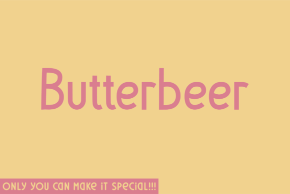 Butterbeer: A Distinctive Sans Serif Typeface for Editorial Design