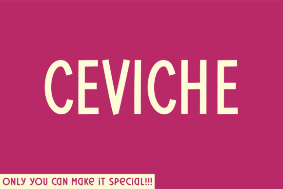 Ceviche: The Unique Sans Serif Font for Scroll-Stopping Designs