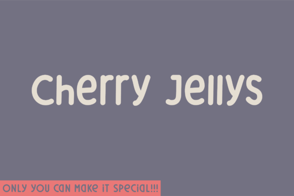 Cherry Jellys: A Unique Sans Serif Font for Makers