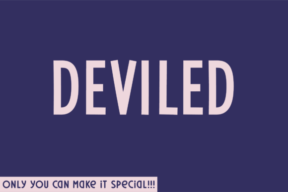 Deviled: A Unique Sans Serif Typeface for Modern Web Design