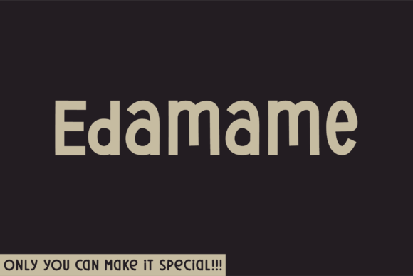 Edamame: A Unique Sans Serif Font for Web Design