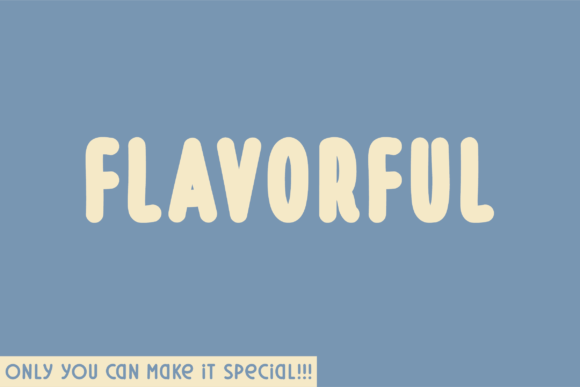 Flavorful: A Unique Sans Serif Font for Small Business Branding