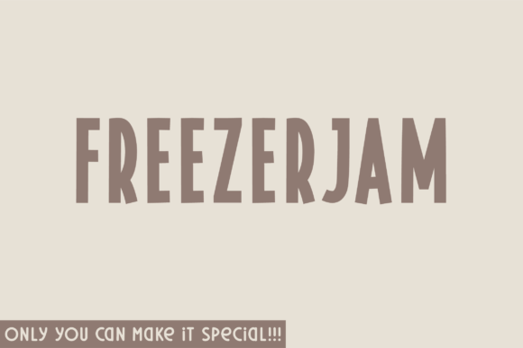 Freezerjam: A Unique Sans Serif Typeface for Bold Branding