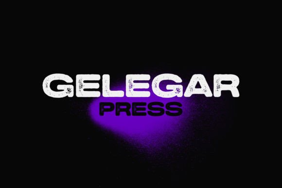 Gelegar Press: A Bold Sans Serif Font for Modern Editorial Design