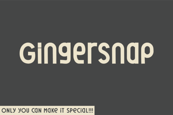 Gingersnap: A Unique Sans Serif Font for Modern Branding