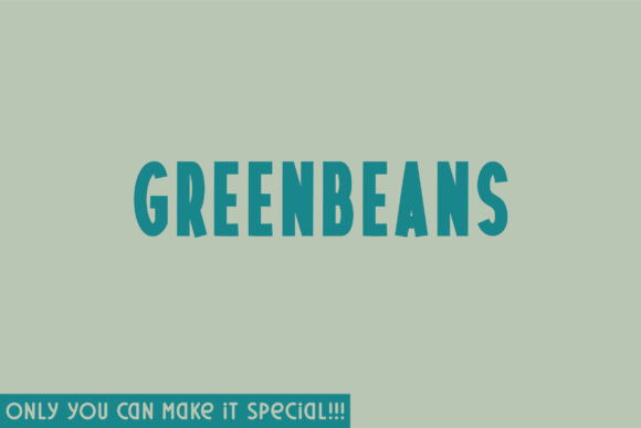 Greenbeans Font: A Fresh Typeface for Brands