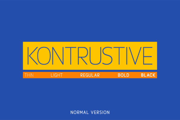 Kontrustive: A Premium Sans Serif Font for Branding