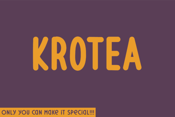 Krotea: A Unique Sans Serif Typeface for Modern Branding