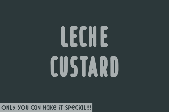 Leche Custard: A Unique Sans Serif Font for Branding