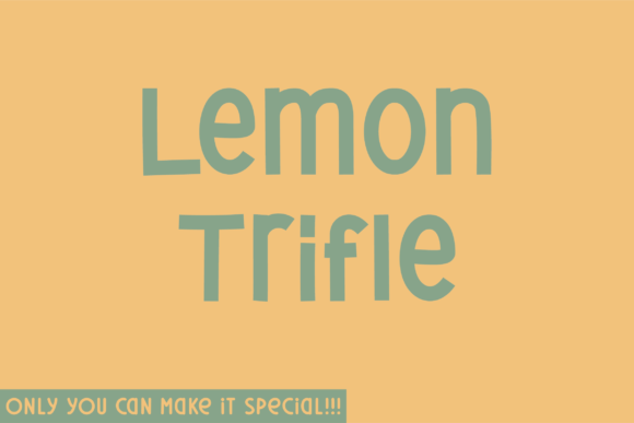 Lemon Trifle: A Unique Sans Serif Typeface for Web Design