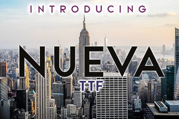 Nueva: A Modern Sans Serif Typeface for Editorial Design