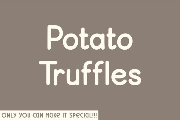 Potato Truffles: A Unique Sans Serif Font for Editorial Design