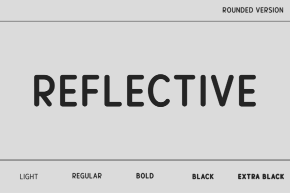 Reflective Rounded: A Modern Typeface for Branding