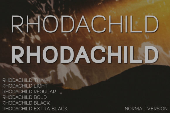 Rhodachild: The Modern Sans Serif Font for Handmade Brands