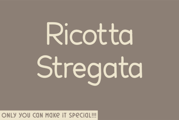 Ricotta Stregata: A Unique Sans Serif Typeface for Web Design
