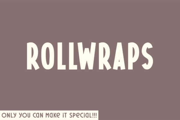Rollwraps: A Unique Sans Serif Font for Brand Identity