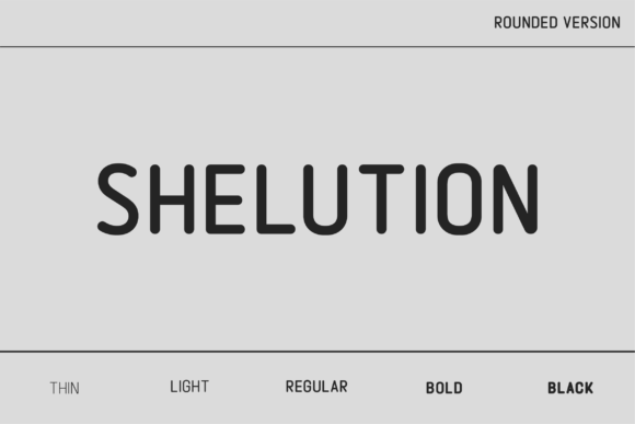 Shelution Rounded: A Versatile Sans Serif Typeface Review