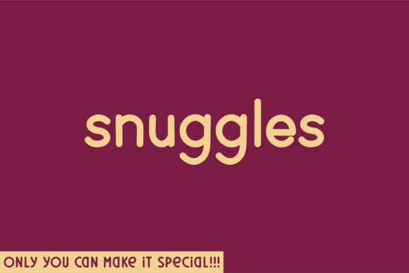 Snuggles: The Sans Serif Font for Scroll-Stopping Design