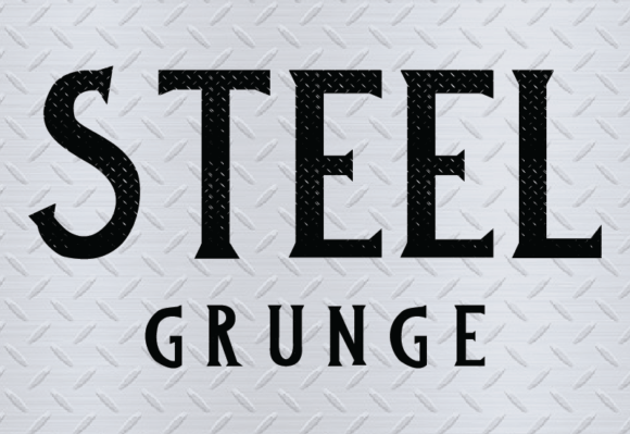 Steel Grunge Font for Bold Maker Designs