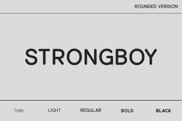 Strongboy Rounded: A Modern Typeface for Web Design