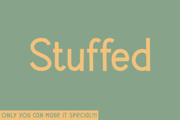 Stuffed: A Unique Sans Serif Font for Branding