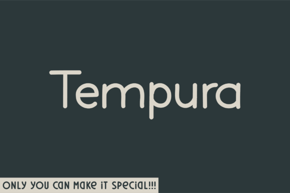 Tempura Font: A Clean Sans Serif for Web Design