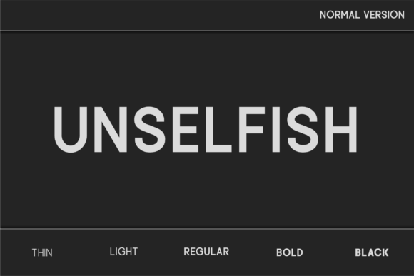 Unselfish Typeface Review for Modern Branding