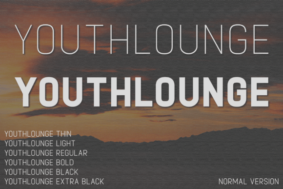 Youthlounge: A Minimalist Sans Serif Font for Modern Branding