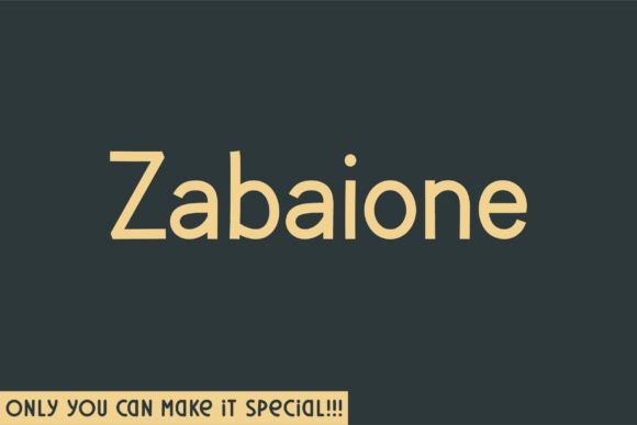 Zabaione Font: Elevate Your Brand Visuals